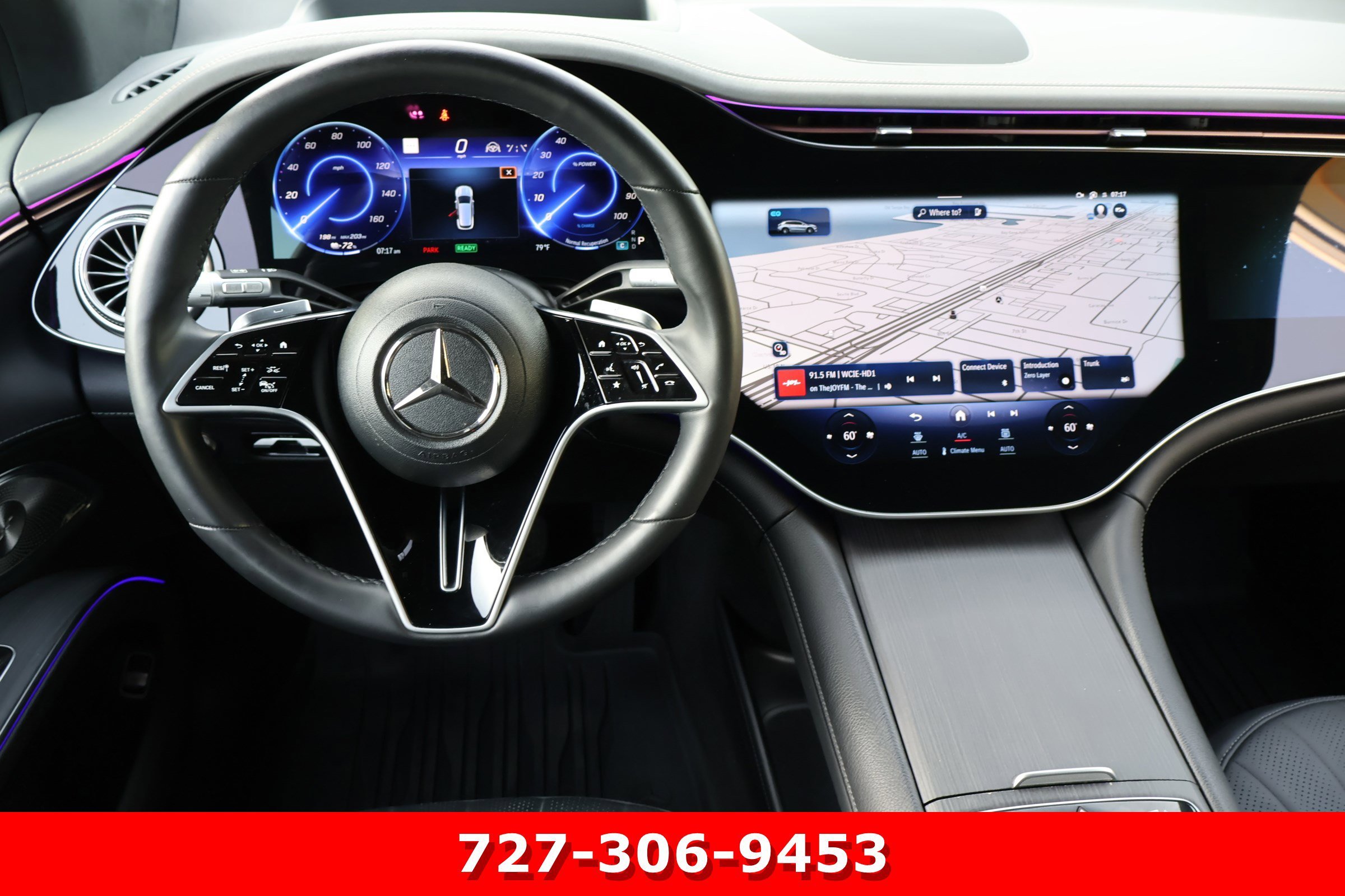 Certified Used 2023 Obsidian Black Metallic Mercedes-Benz EQS 580 image 20