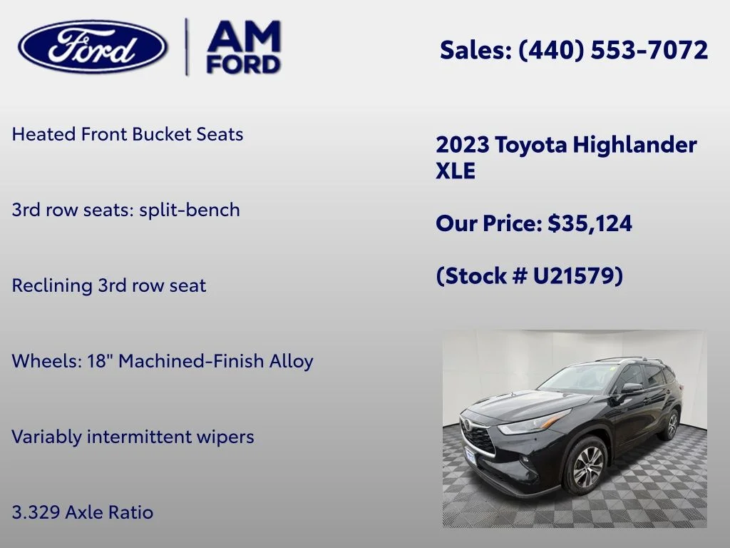 Used 2023 Midnight Black Metallic Toyota XLE image 24