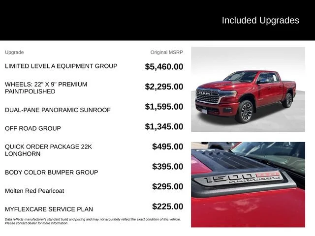Used 2026 Red Ram Limited Longhorn Crew Cab 4x4 5