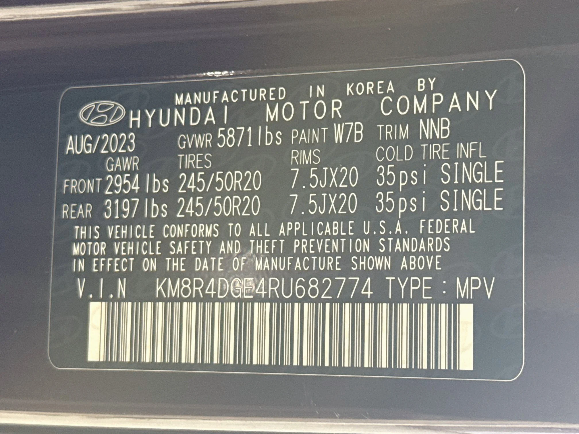 Used 2024 Sierra Burgundy Hyundai SEL 7P image 36