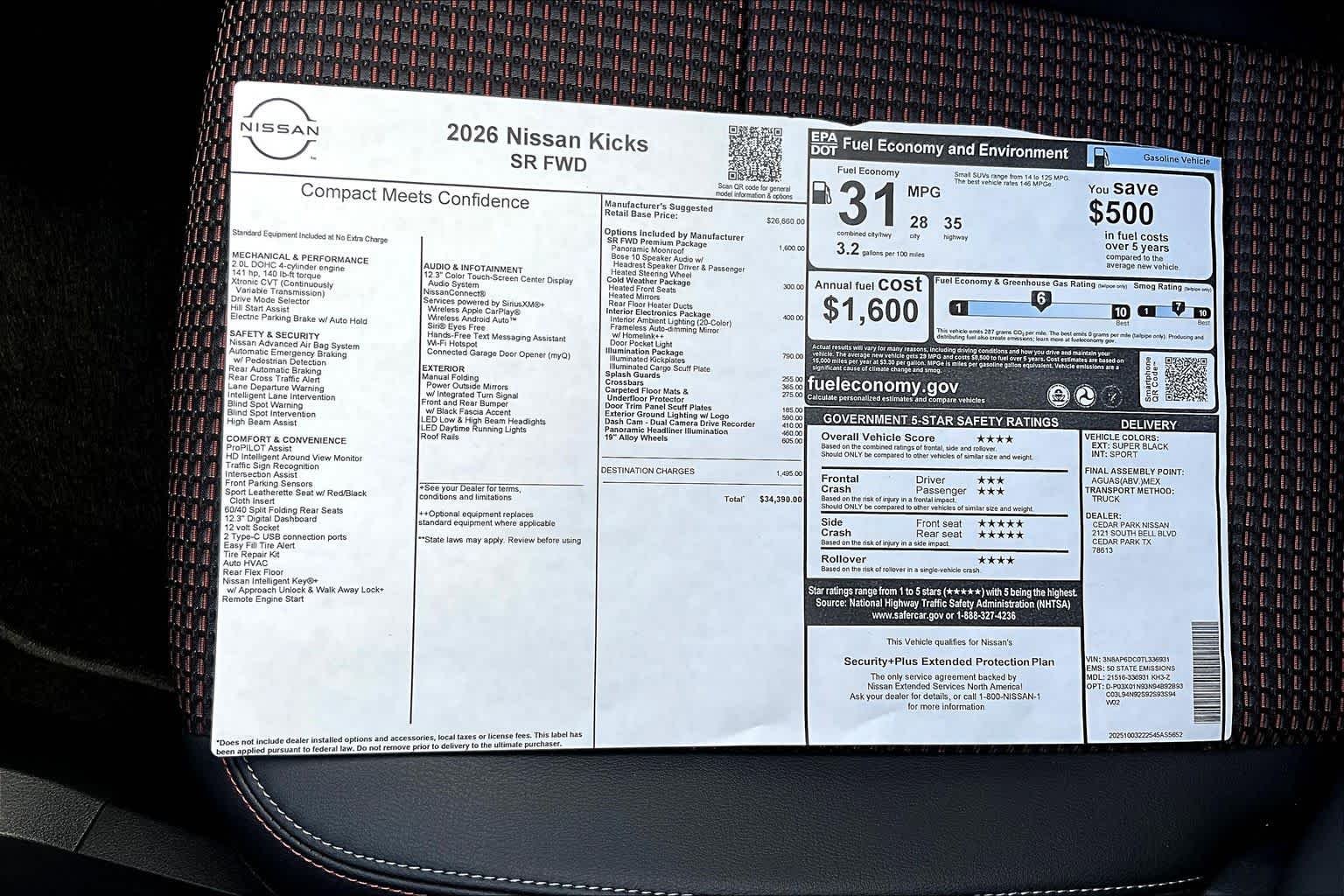 2026 Nissan KICKS SR - Photo 21