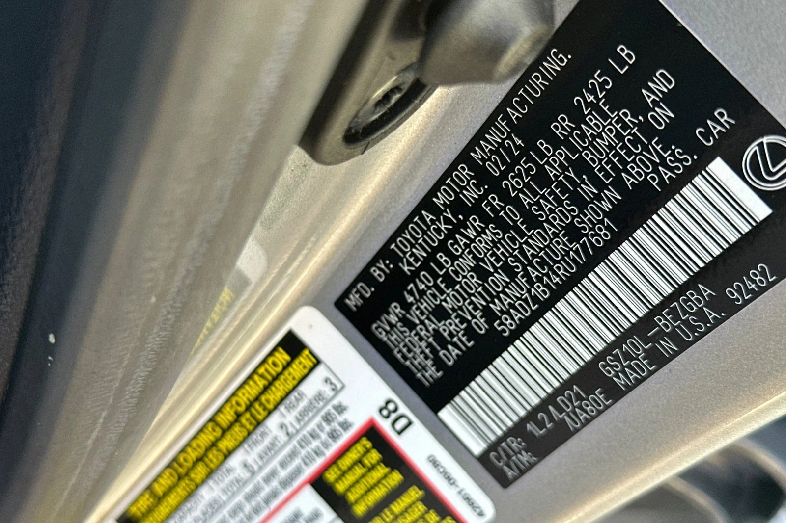 Certified Used 2024 IRIDIUM Lexus 350 image 23