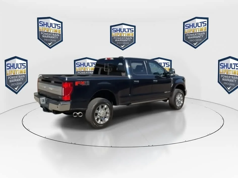 Used 2021 Antimatter Blue Metallic Ford King Ranch image 2
