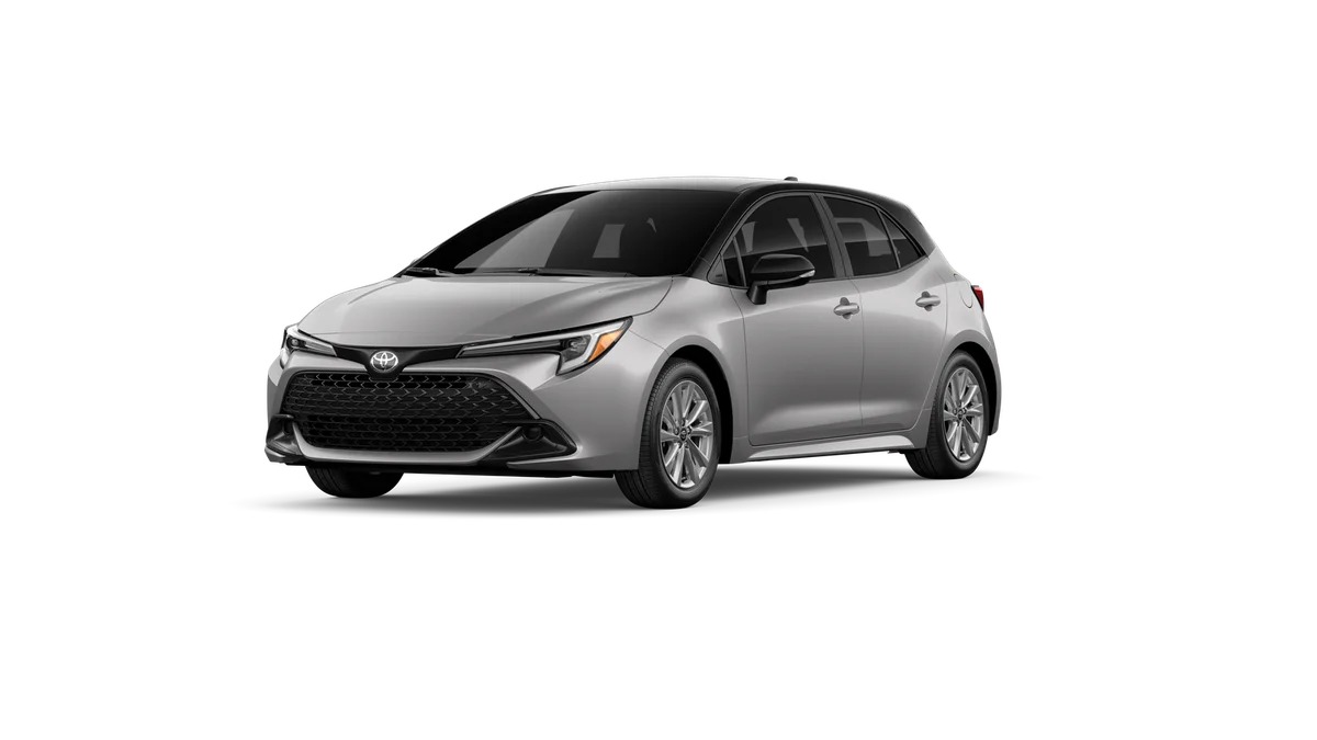 New 2027 Classic Silver Metallic with Black roof Toyota SE image 34