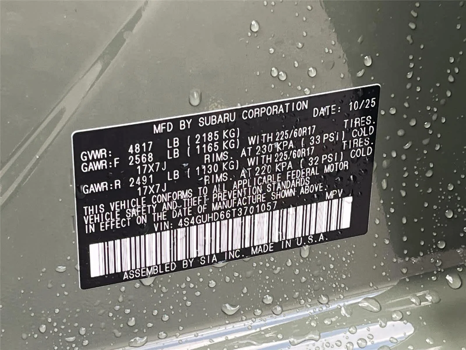 Used 2026 Alpine Green Subaru Premium image 28