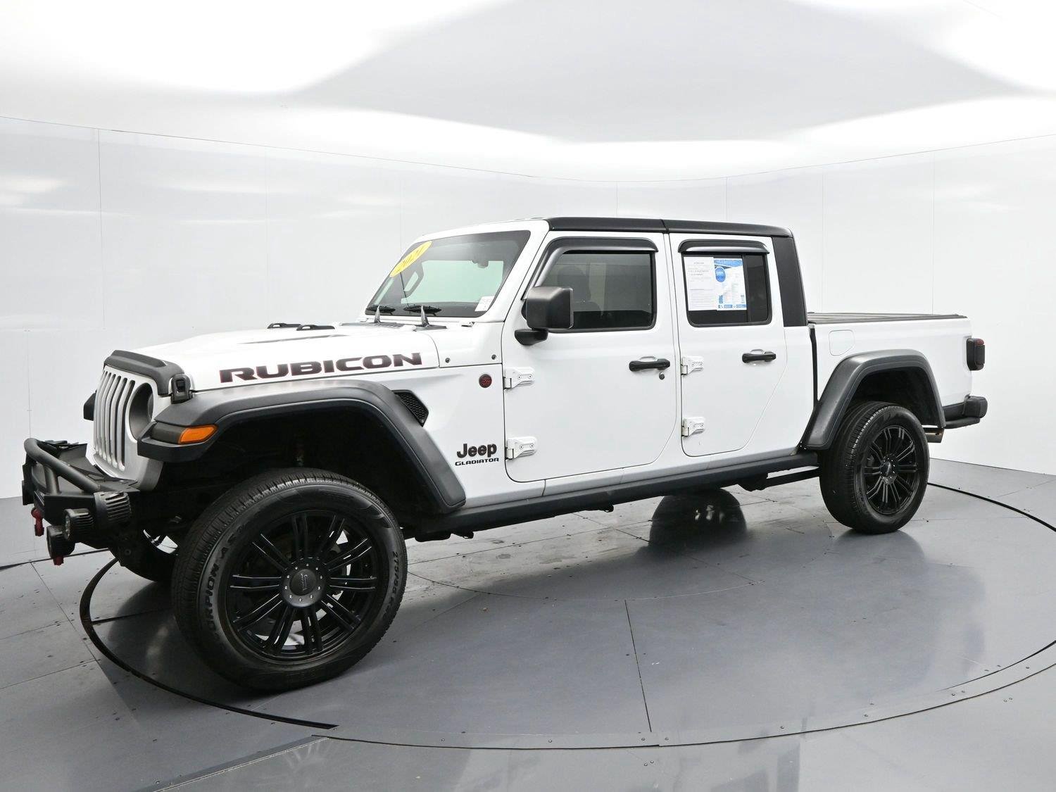 Used 2021 Bright White Clearcoat Jeep Rubicon image 3