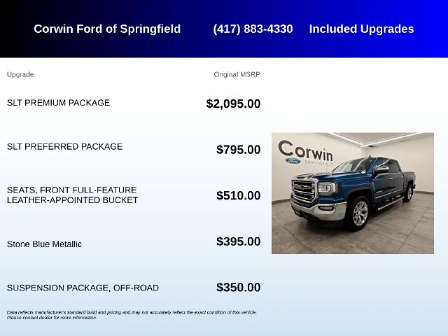 Used 2018 Stone Blue Metallic GMC SLT image 5