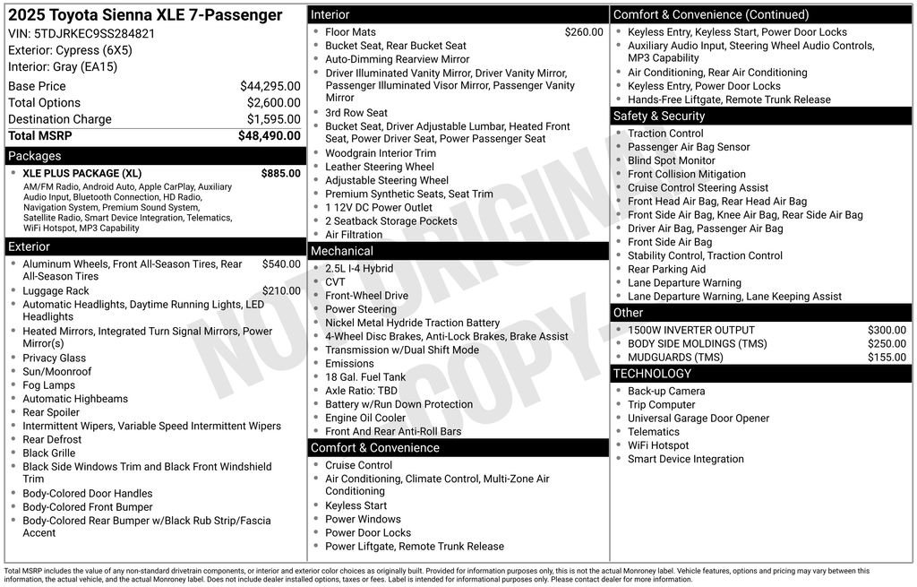 Used 2025 Green Toyota XLE image 23