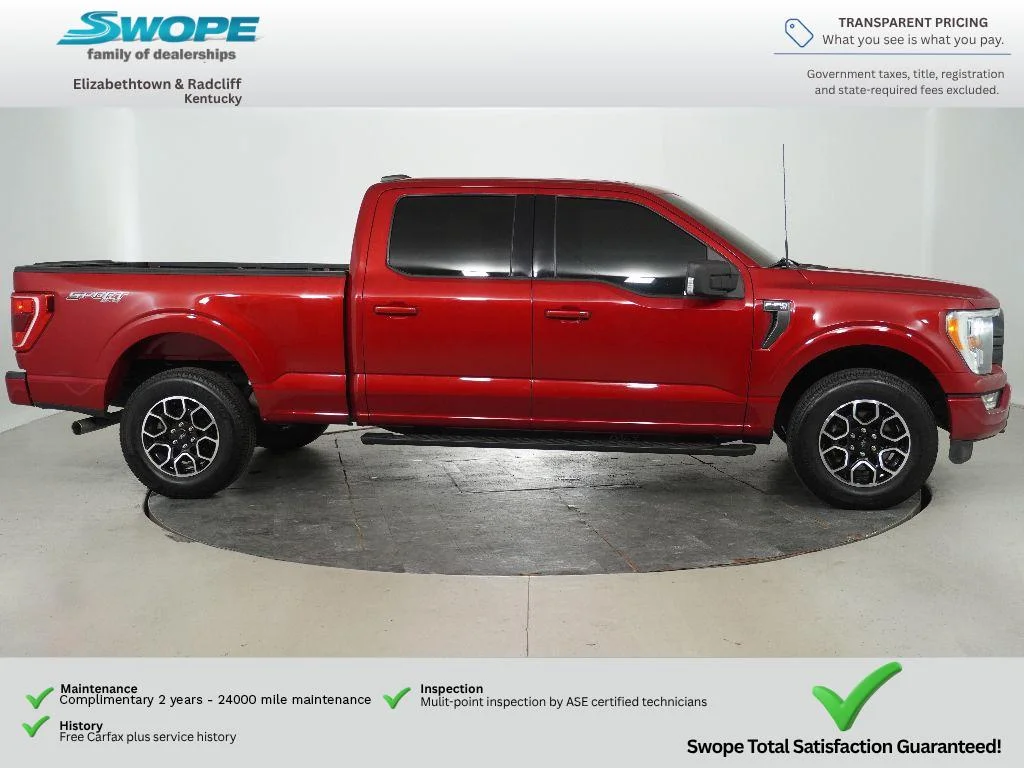 Certified Used 2022 Red Ford XLT image 3