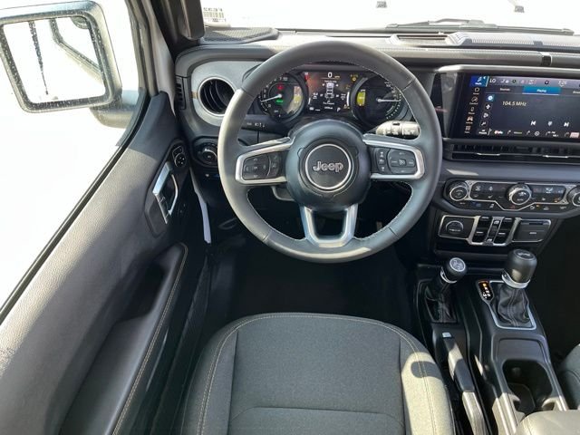 Used 2025 Bright White Clearcoat Jeep Sahara 4xe image 11