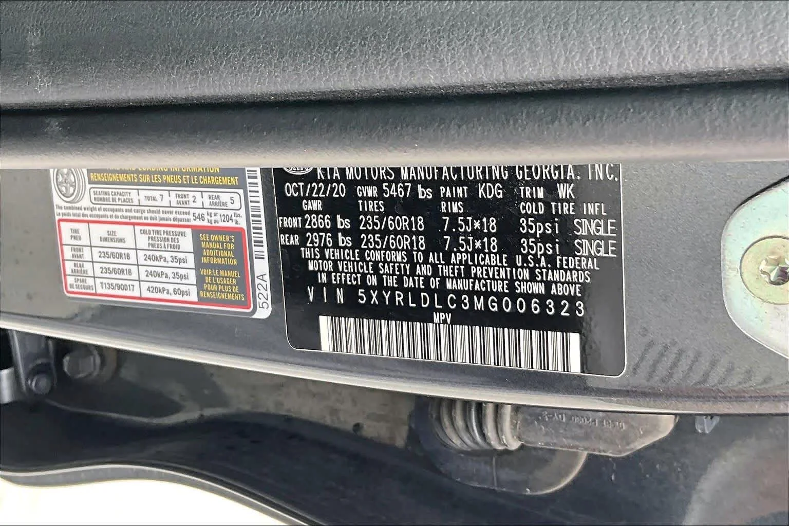 Used 2021 Gravity Grey Kia S image 36