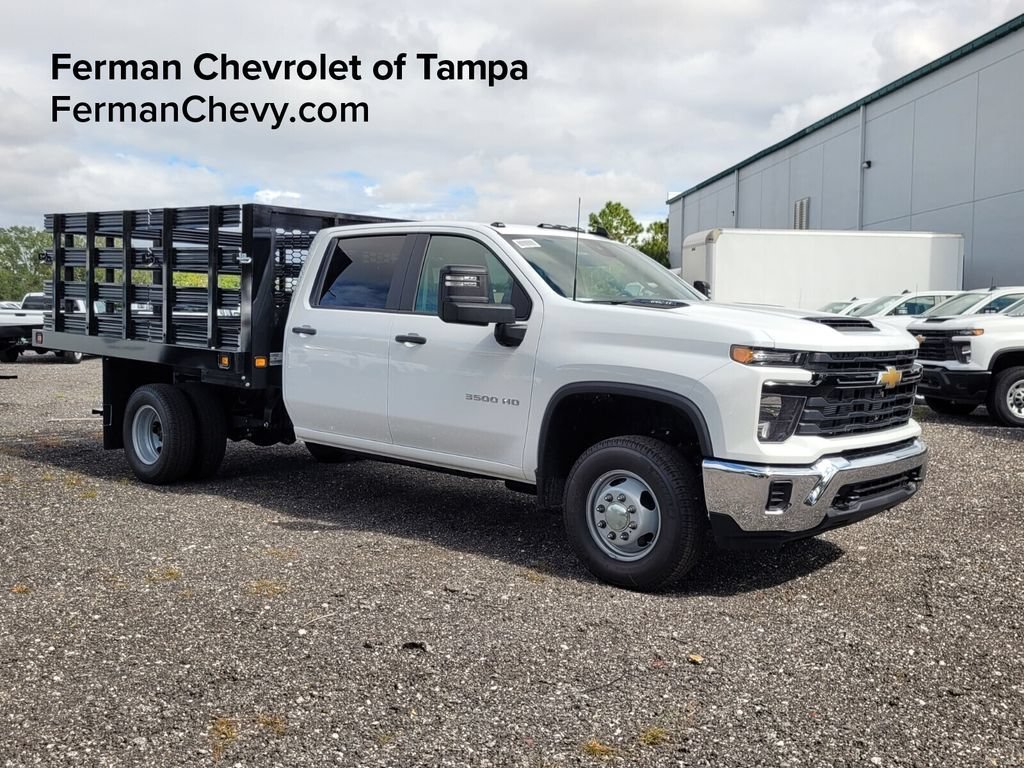 New 2025 Summit White Chevrolet Work Truck image 1