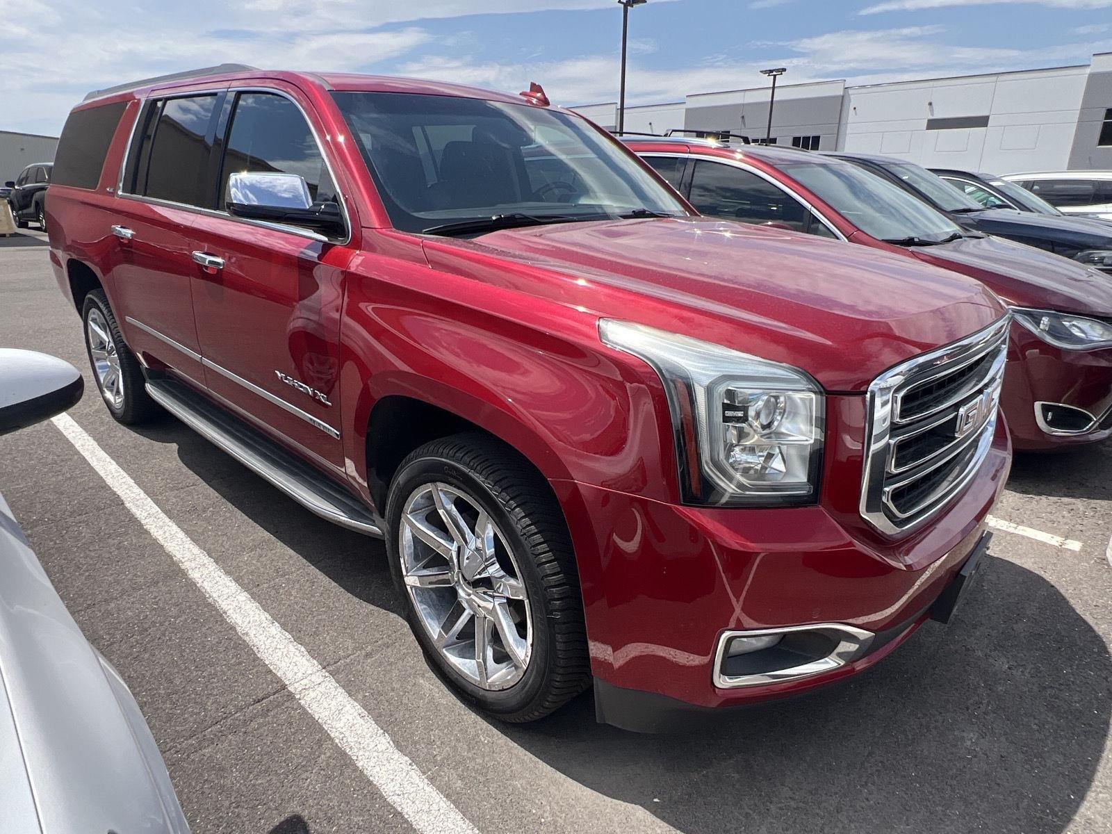 Used 2015 Crystal Red Tintcoat GMC SLE image 2