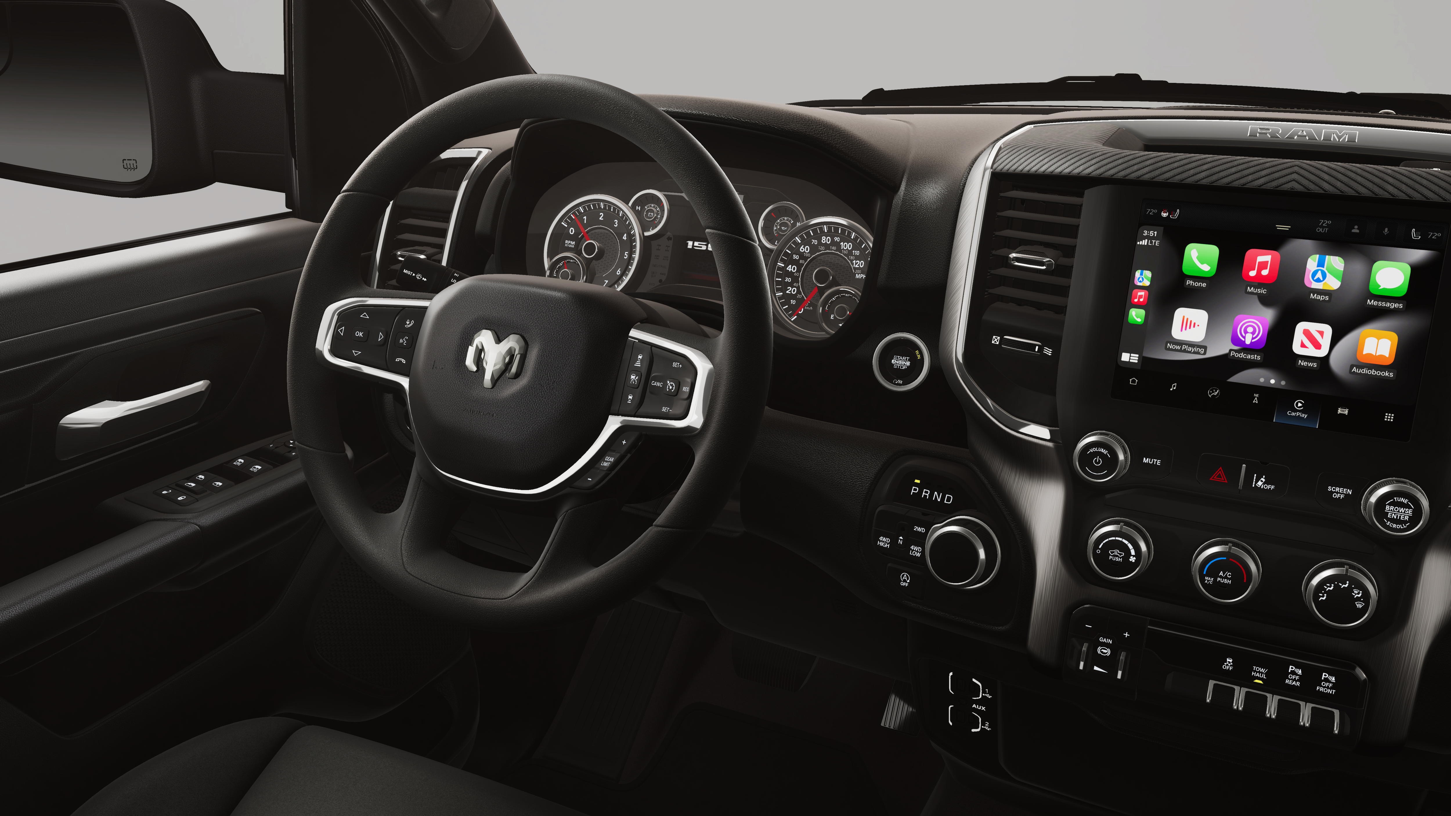 New 2026 Diamond Black Crystal Pearl-Coat Exterior Paint RAM  image 21