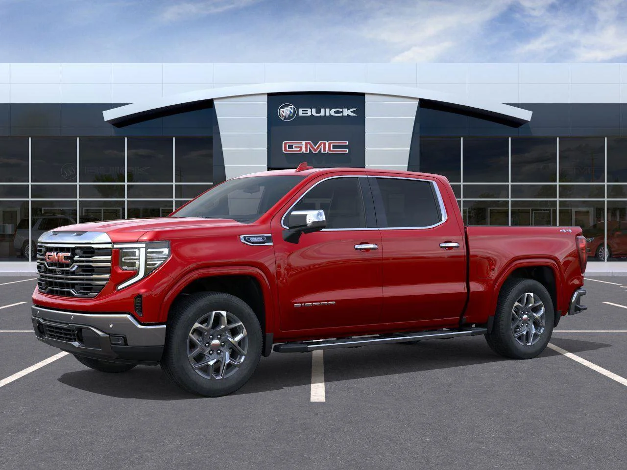 New 2026 Volcanic Red Tintcoat GMC SLT image 2