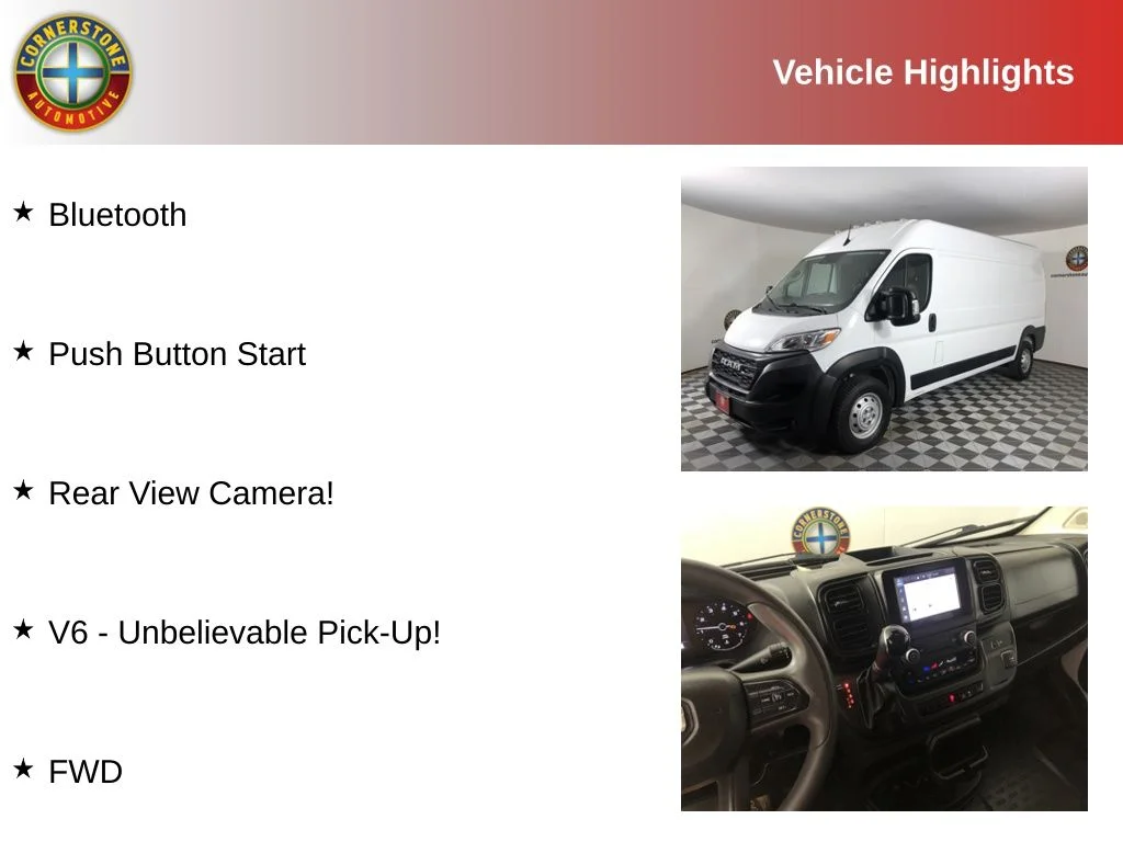 Used 2023 RAM ProMaster Cargo Van Base with VIN 3C6LRVDG3PE567884 for sale in Elk River, Minnesota