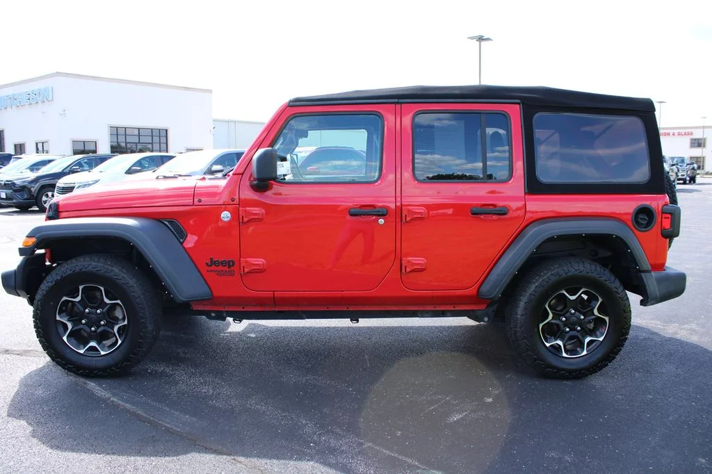 Used 2021 Firecracker Red Clearcoat Jeep Unlimited Sport S image 4