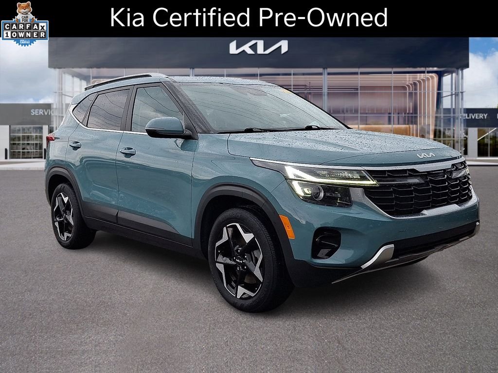 Certified Used 2024 Blue Kia EX image 1
