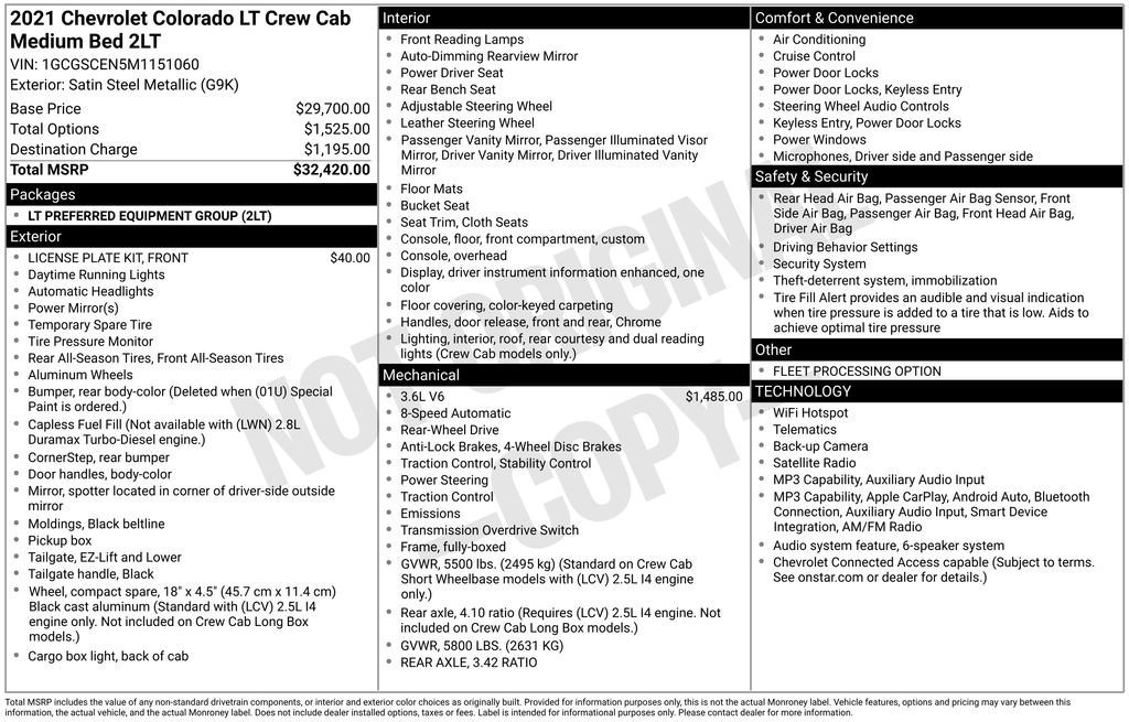 Used 2021 Gray Chevrolet LT image 12