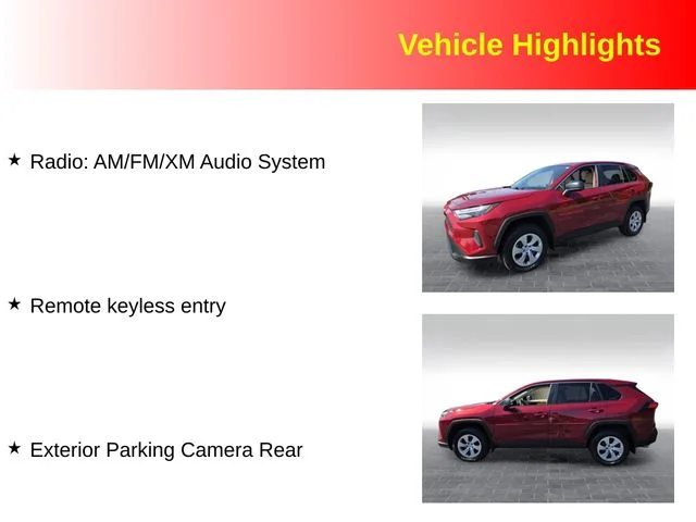 Used 2024 Red Toyota LE image 3