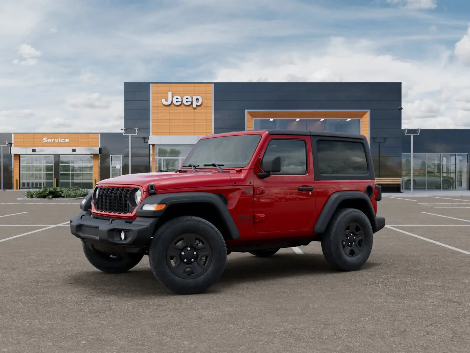 New 2026 Firecracker Red Clearcoat Jeep Sport image 2