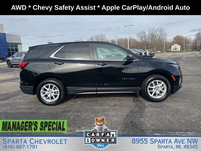 Used 2024 Chevrolet Equinox 2FL with VIN 3GNAXTEG9RL157900 for sale in Sparta, MI