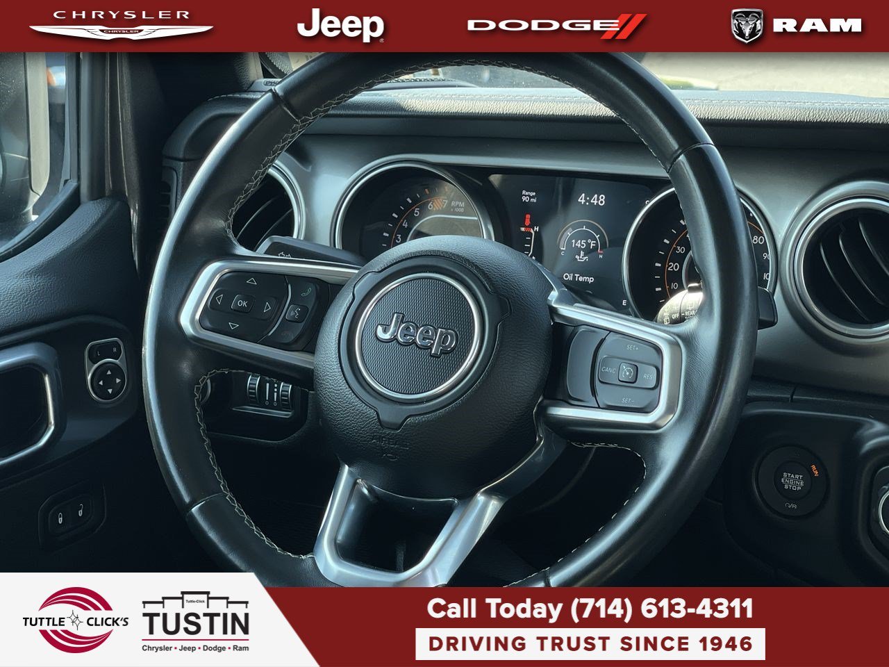 Used 2020 Granite Crystal Metallic Clearcoat Jeep Sahara image 18
