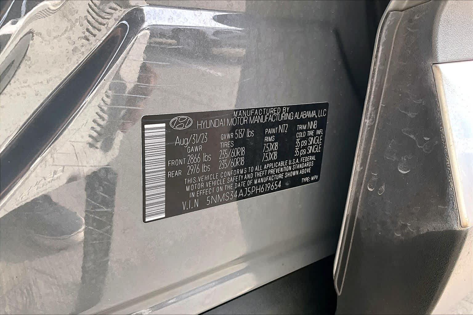 Used 2023 Hampton Gray Hyundai SEL image 33