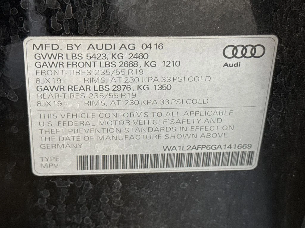 Used 2016 Black Audi 2.0T Premium Plus image 23