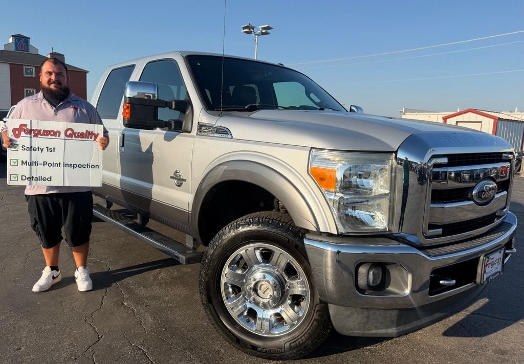 Silver 2012 Ford F-250 Super Duty Pickup Truck Four-Wheel Drive