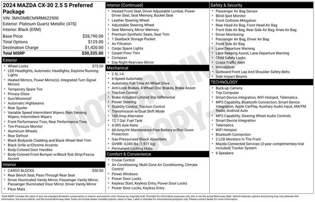 Used 2024 Silver Mazda 2.5 S Preferred Package image 2