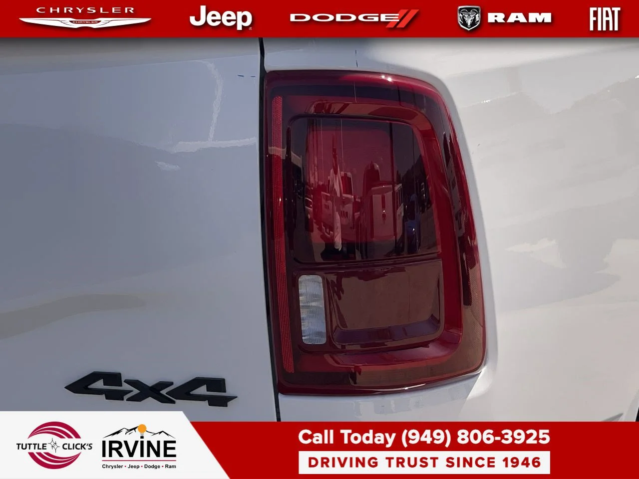 New 2026 Bright White Clear-Coat Exterior Paint RAM Laramie image 15