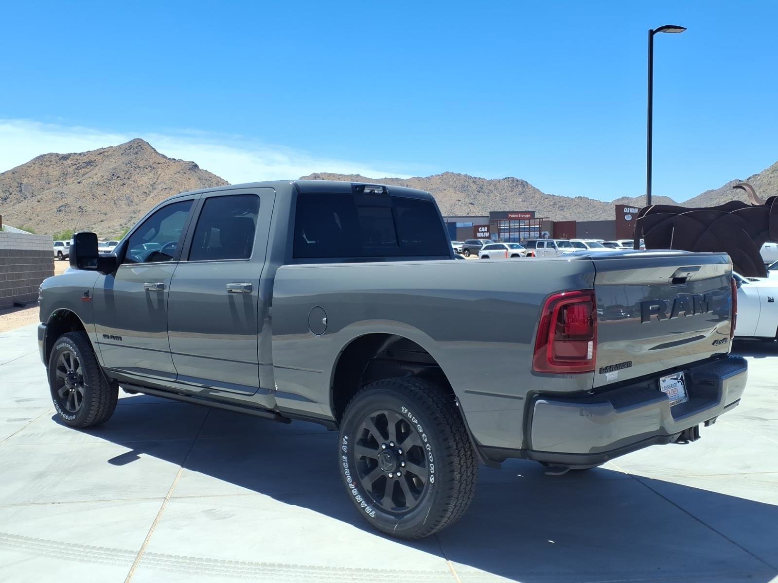 New 2026 Ceramic Gray Clear-Coat Exterior Paint RAM Laramie image 3