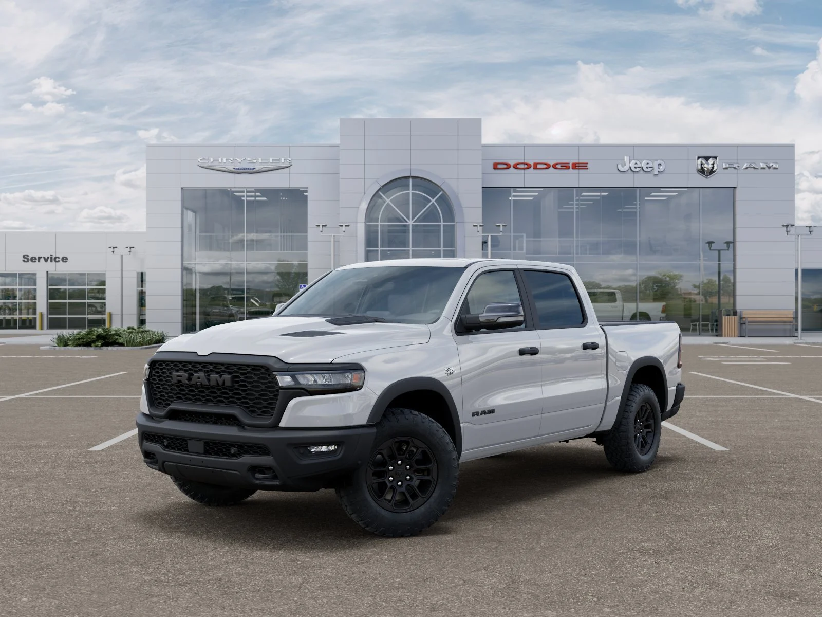 New 2026 Bright White Clear-Coat Exterior Paint RAM Rebel image 35