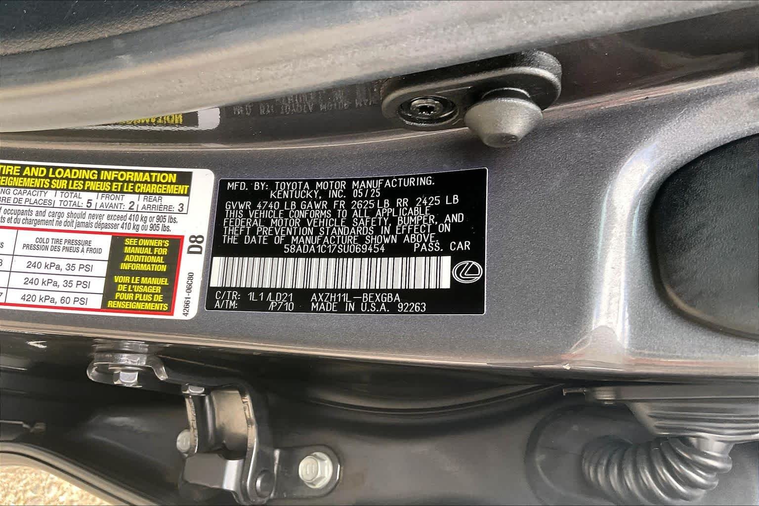 Used 2025 Cloudburst Gray Lexus  image 30