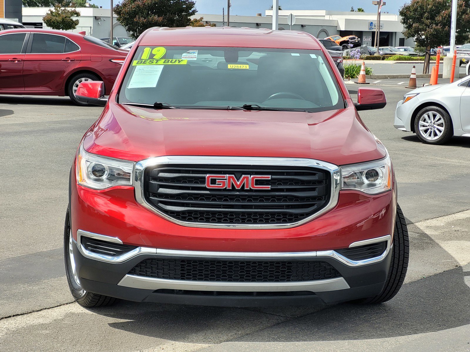 Used 2019 Red Quartz Tintcoat GMC SLE image 2