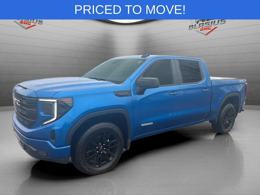 Used 2023 Dynamic Blue Metallic GMC Elevation image 1