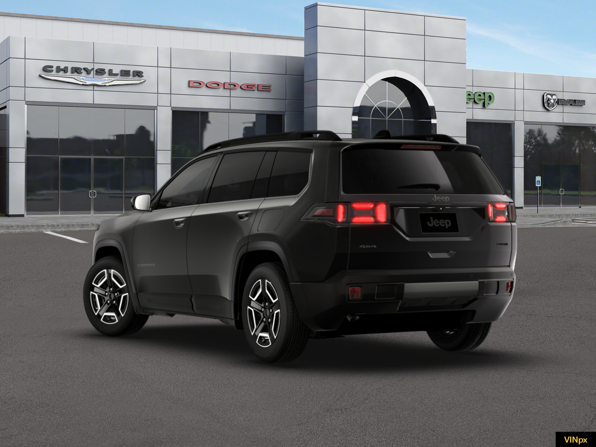 New 2026 Diamond Black Crystal Pearl-Coat Exterior Paint Jeep  image 5