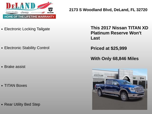 Used 2017 Blue Nissan Platinum Reserve image 12