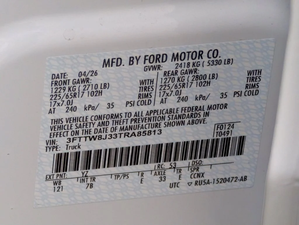 New 2026 Oxford White Ford XLT image 25