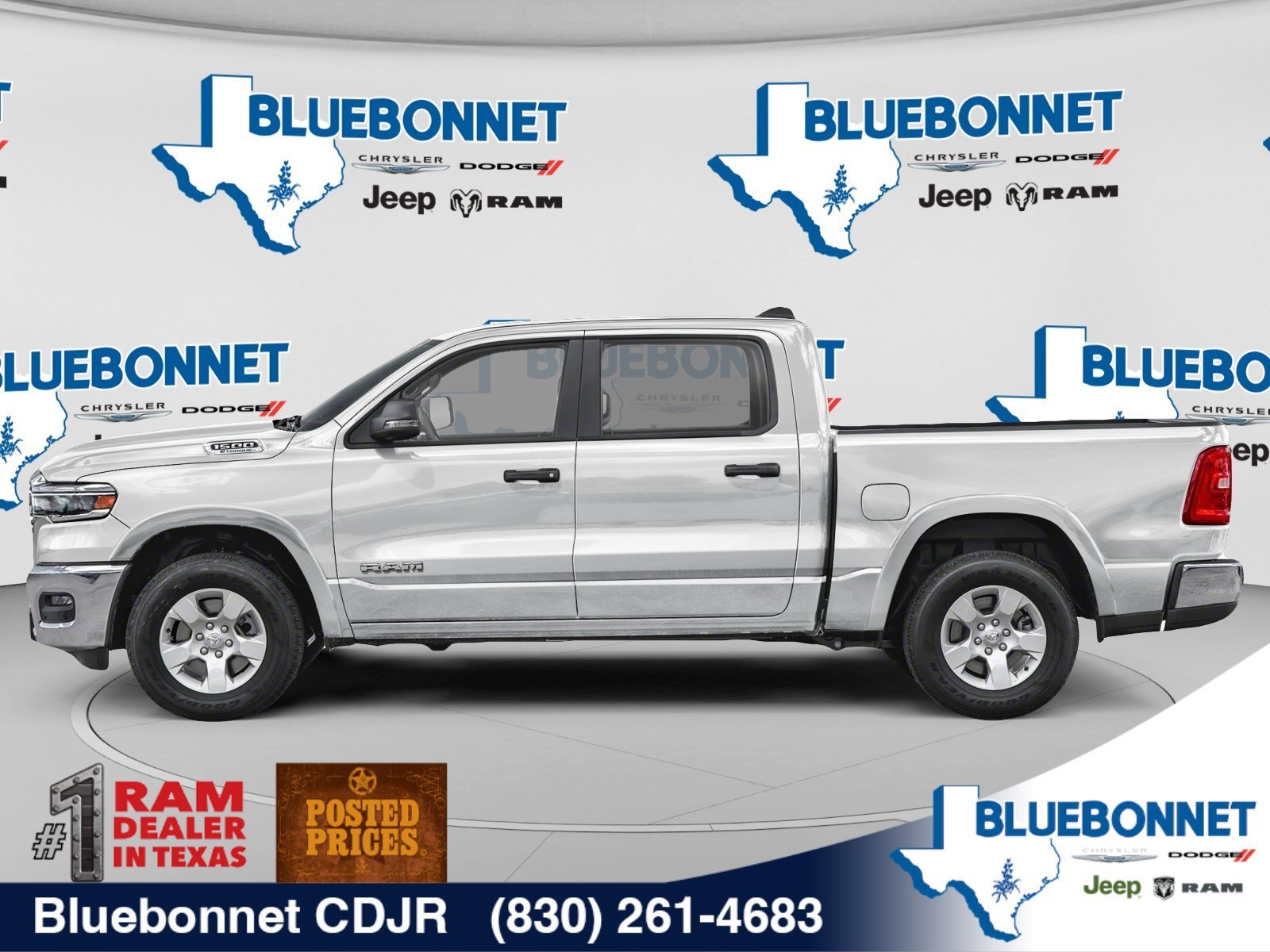 New 2026 Bright White Clear-Coat Exterior Paint RAM Big Horn image 3