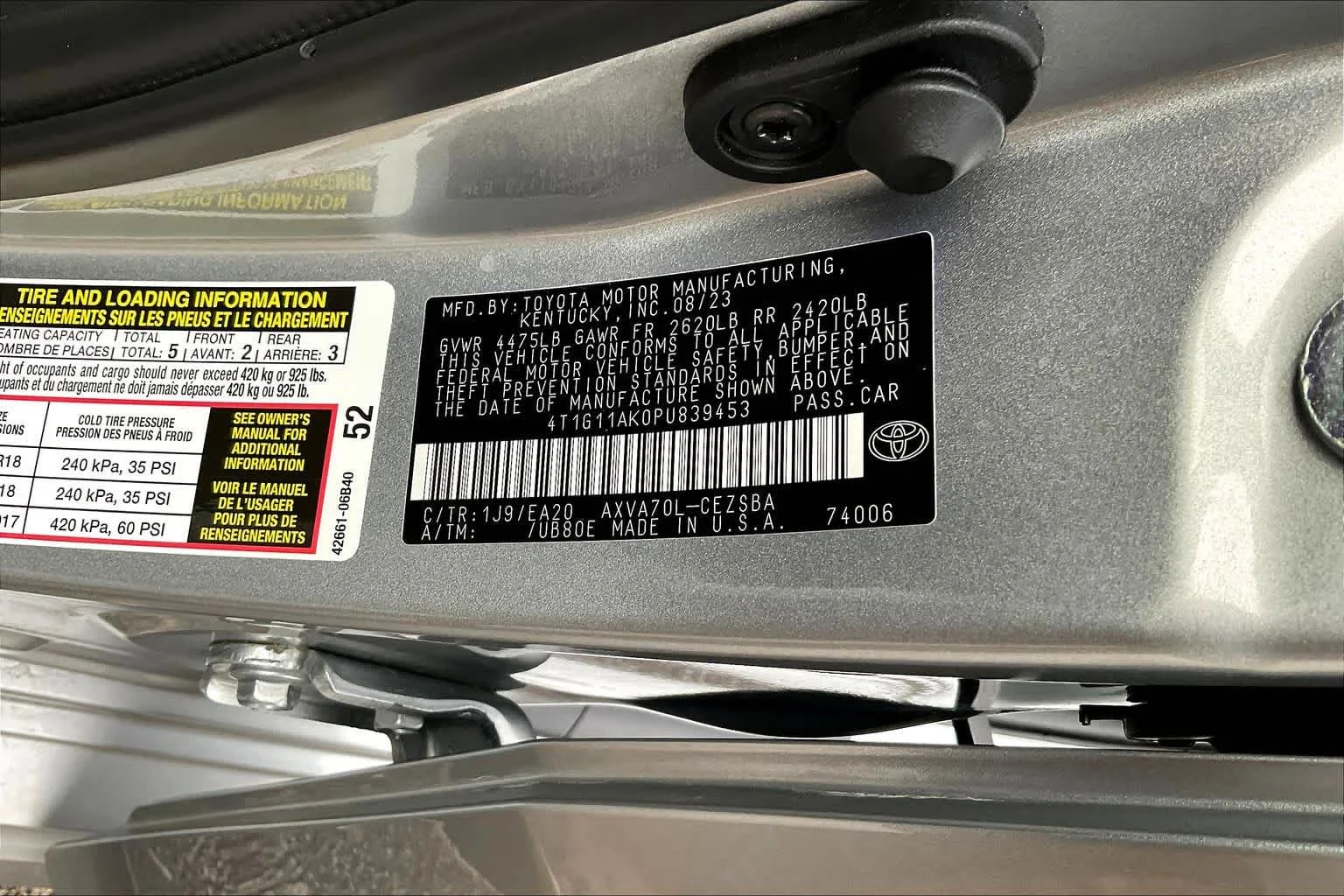 Used 2023 Celestial Silver Metallic Toyota SE image 33