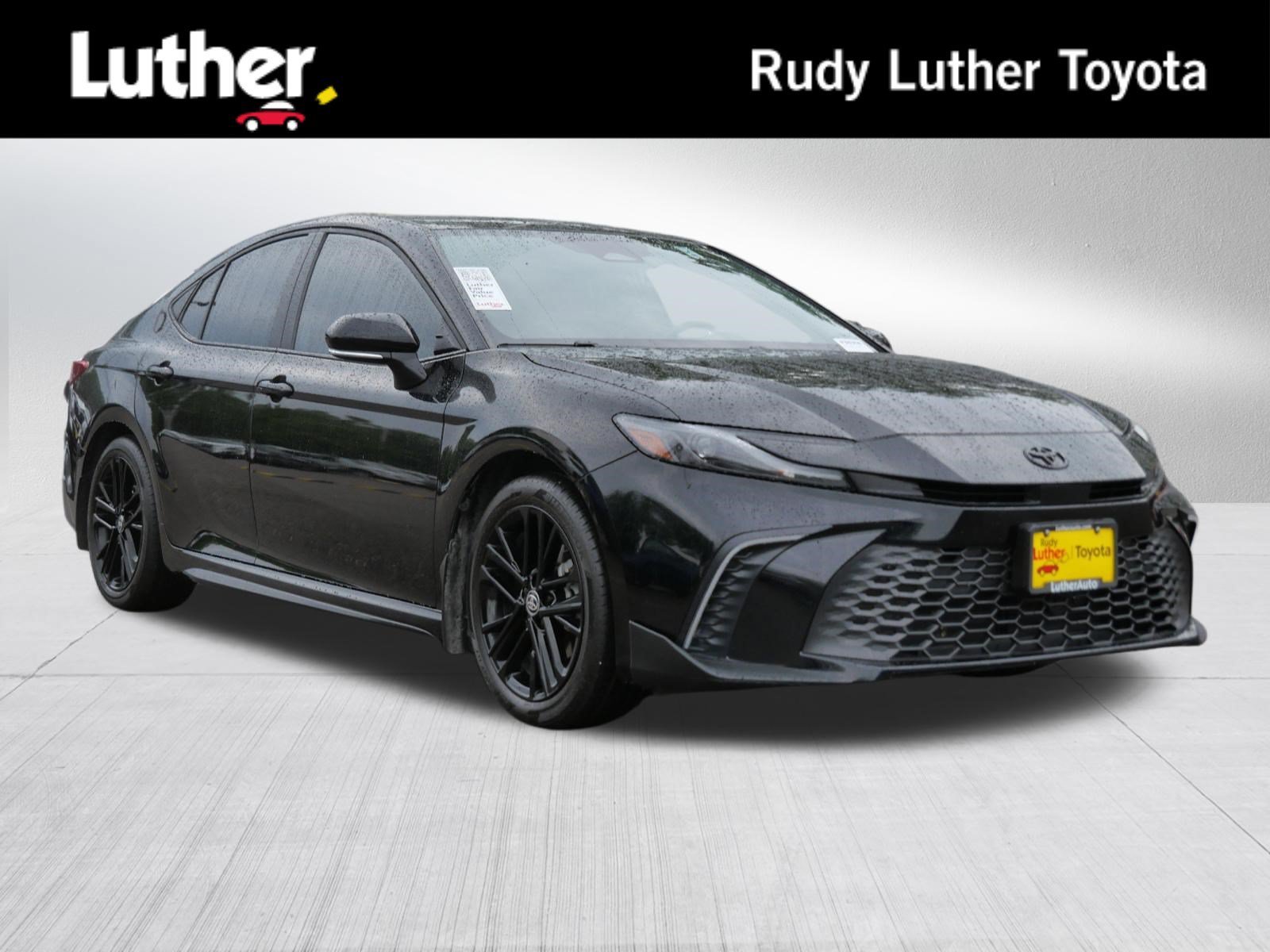 Used 2025 Midnight Black Metallic Toyota SE image 1