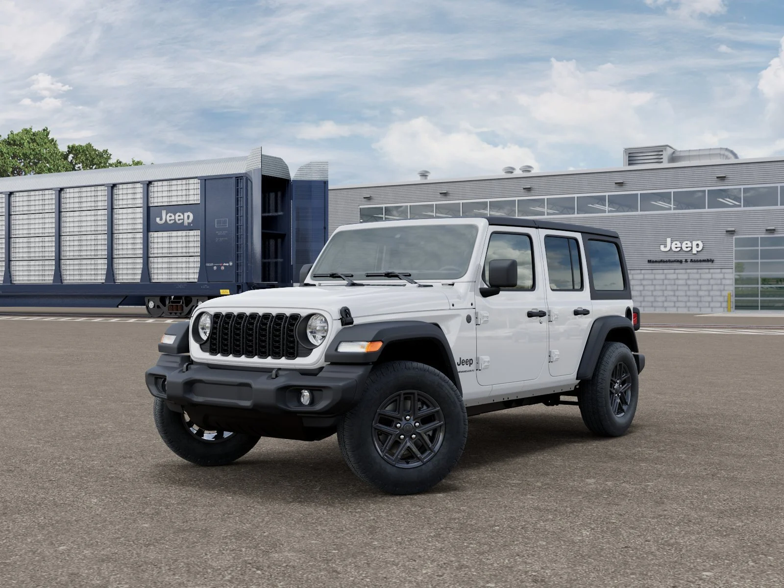 New 2026 Bright White Clearcoat Jeep Sport S image 1