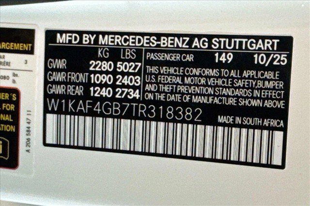 New 2026 Polar White Mercedes-Benz C 300 image 58