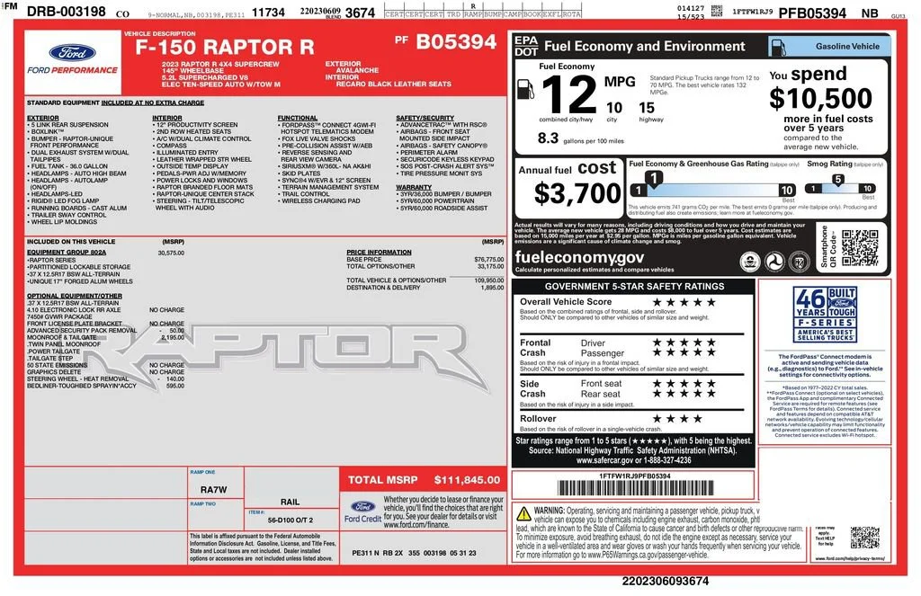 Used 2023 Gray Ford Raptor image 58