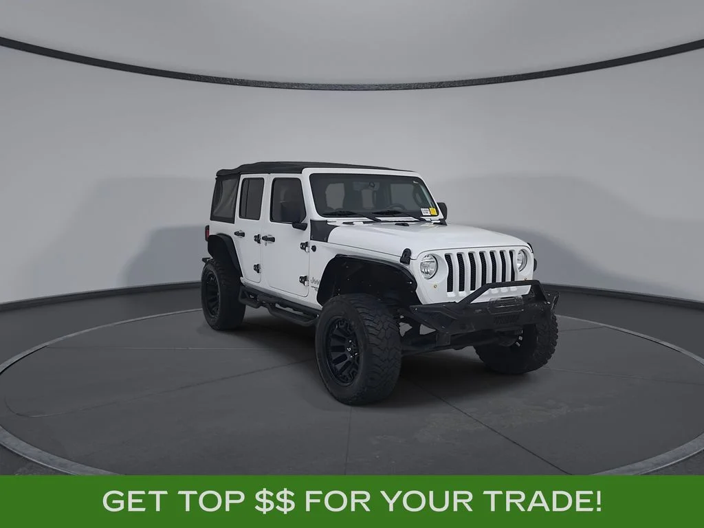 Used 2018 White Jeep Unlimited Sport image 2