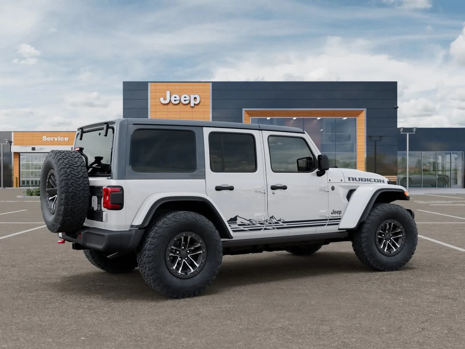 New 2026 Bright White Clearcoat Jeep Rubicon image 4