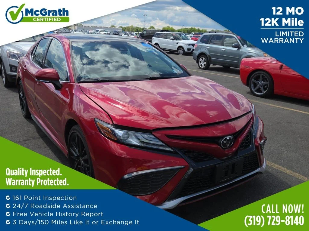 Certified Used 2022 Red Toyota XSE image 1