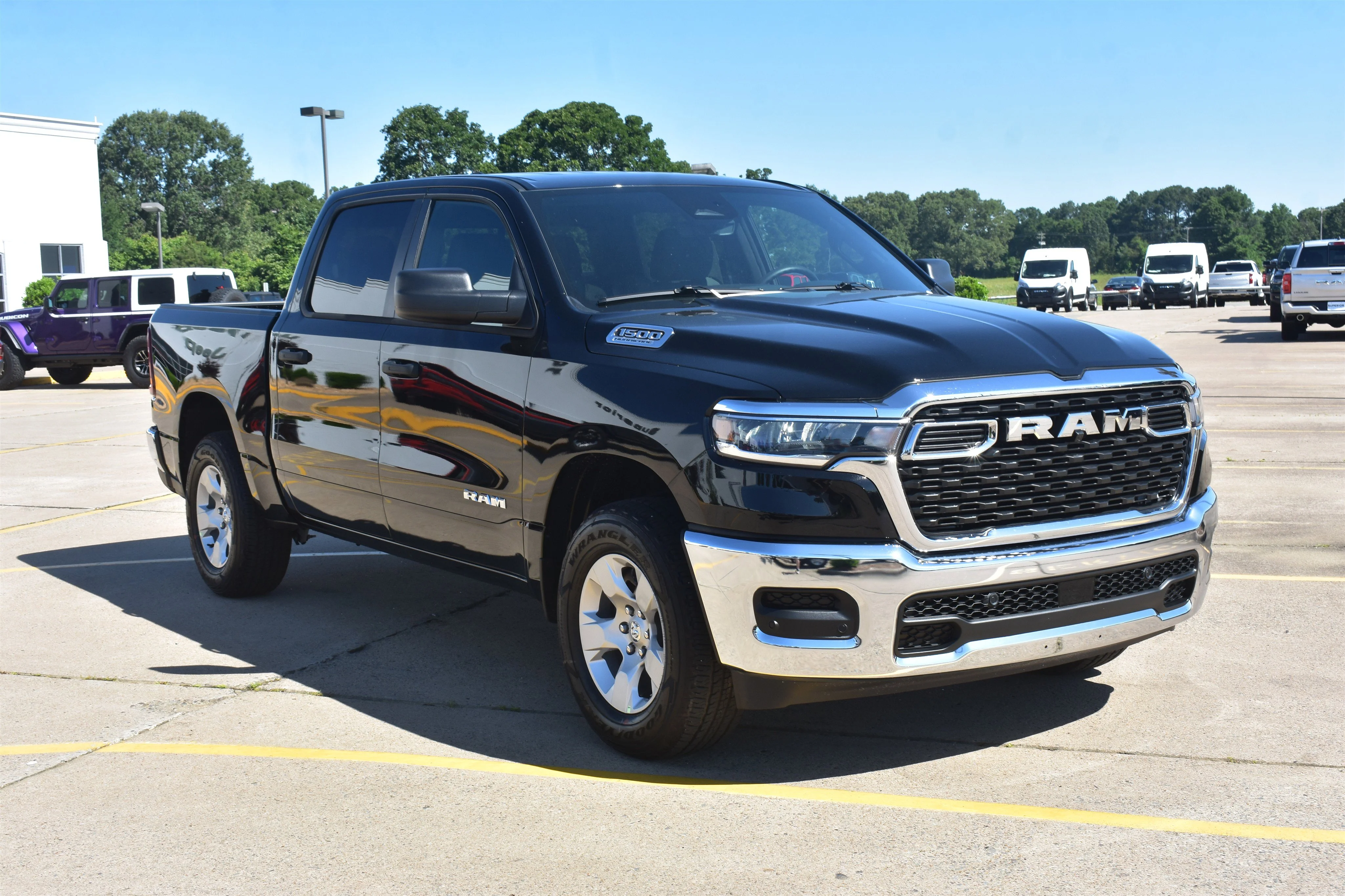 New 2026 Diamond Black Crystal Pearlcoat Ram Tradesman image 3